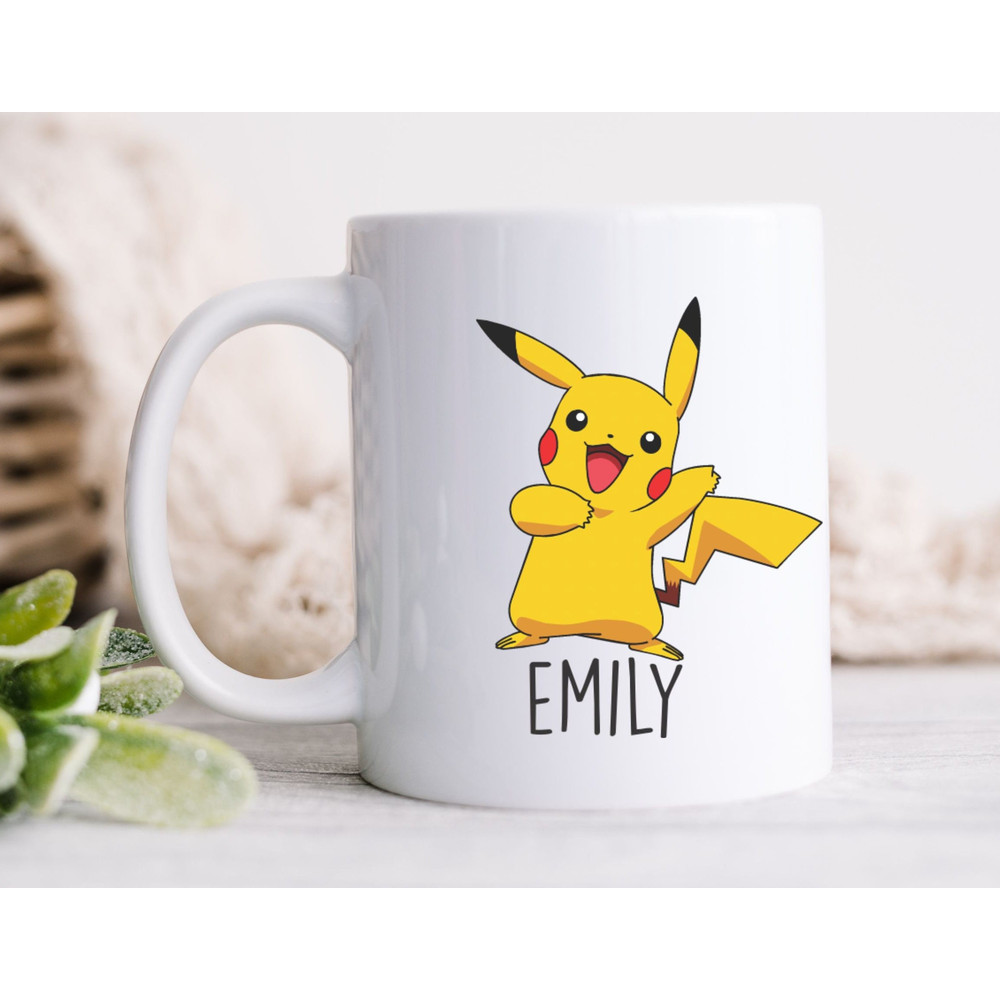 Pikachu Mug  Pokemon, Fun Gift, Coffee Mug, Teenager, Young Adult Mug, Personalized.jpg