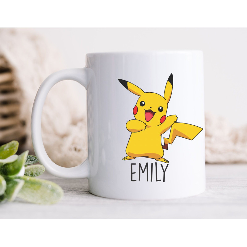 Pikachu Mug  Pokemon, Fun Gift, Coffee Mug, Teenager, Young Adult Mug, Personalized.jpg
