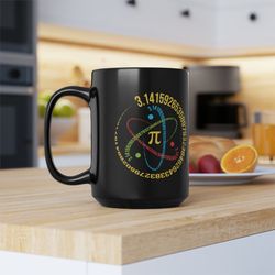 pi symbol mathematical constant mug, math mugcher gift, unique science coffee cup, mathematics geek present