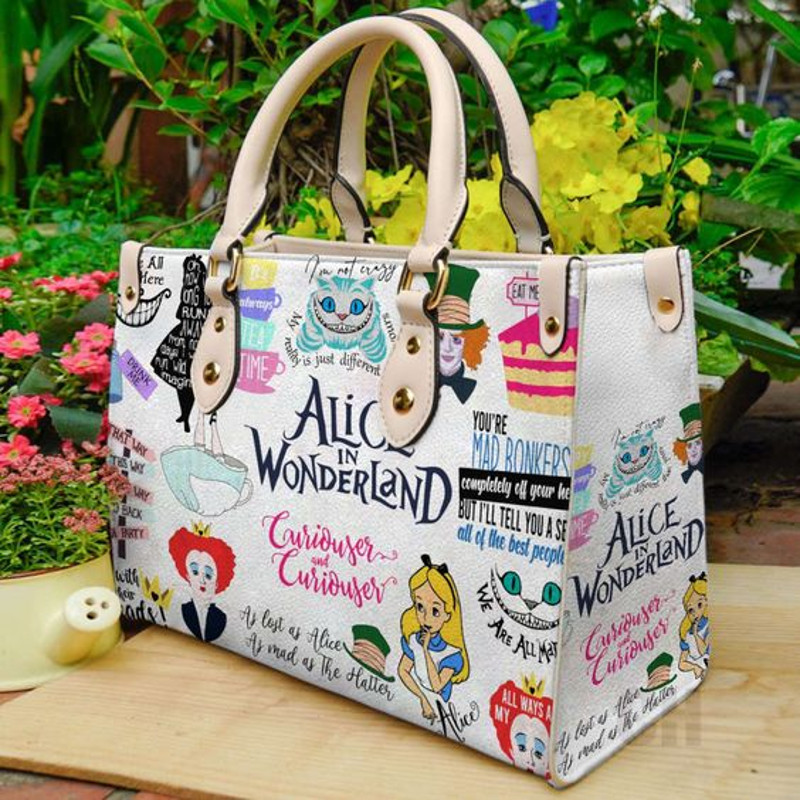 Alice in Wonderland Leather Handbag Gift For Women.jpg