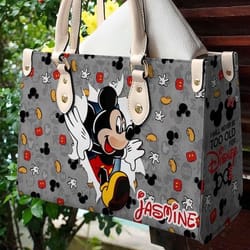 mickey mouse womens leather handbag for women, disney mickey leather handbag, mickey handbag