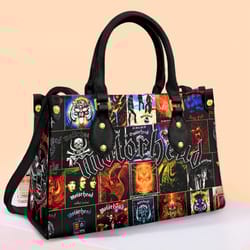 motorhead leather handbag, gift for women leather handbag, motorhead rock band leather handbag