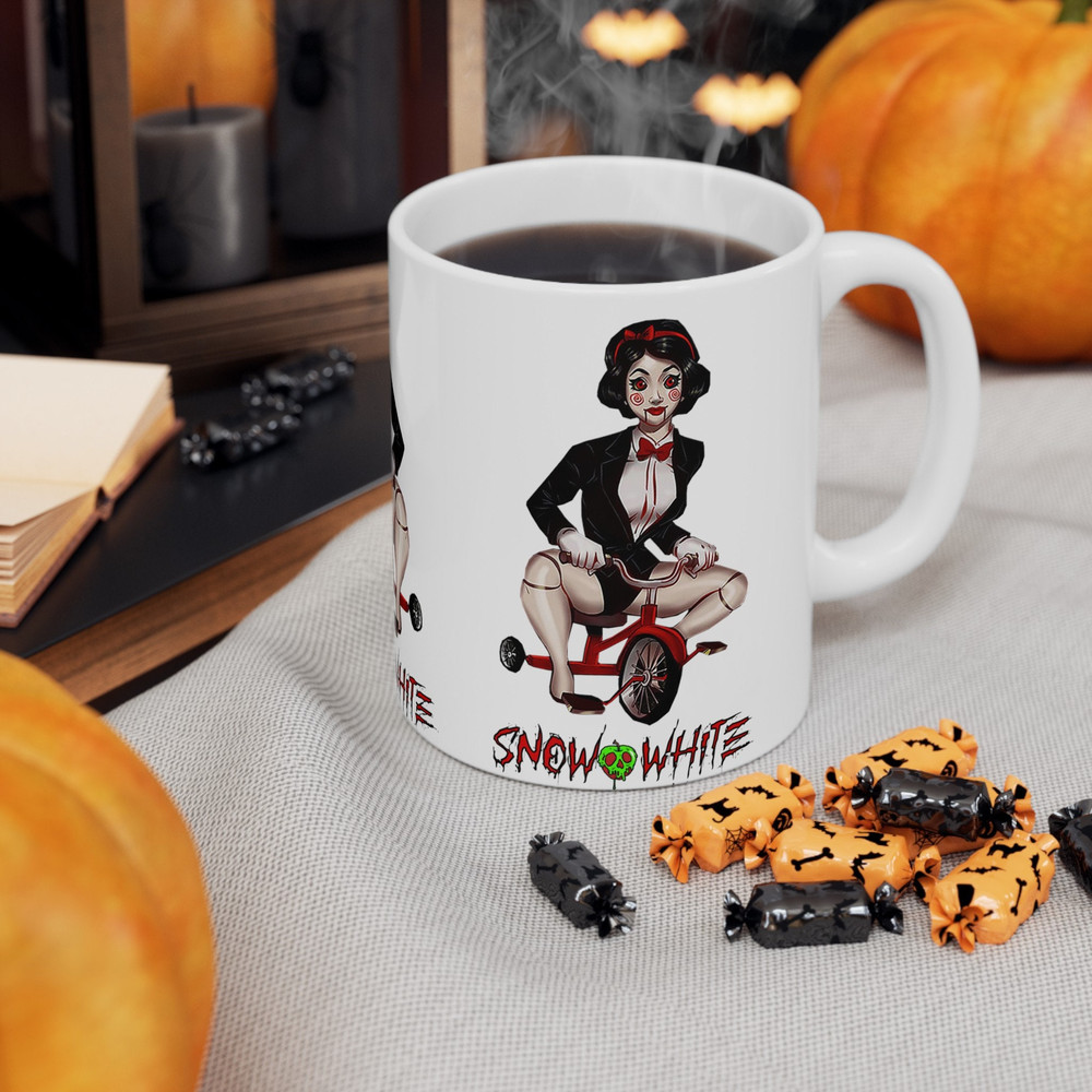 Horror princess, Generation X 11oz mug, punk mug, Horror princess mug, grunge mug, horror gift, Halloween mug, Ariel, snow white, tiana mug 1.jpg