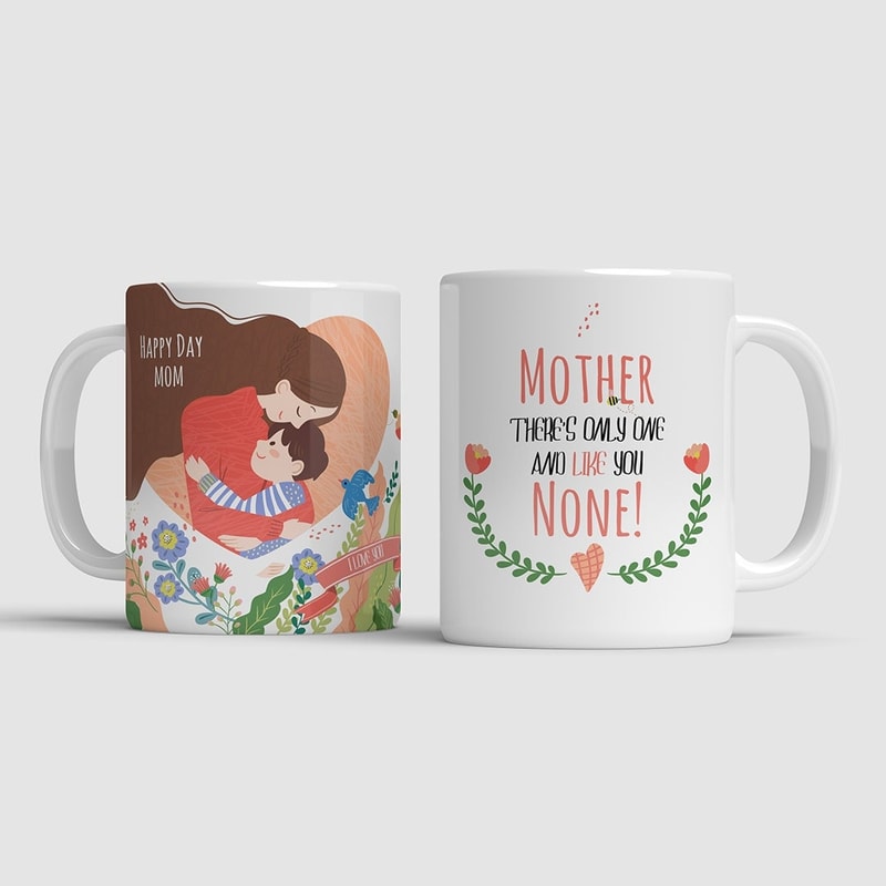 Mothers Day Gift - Botanical Floral Mug For Mum - Mother Day Mug - Gift For Mum - Floral Mug.jpg