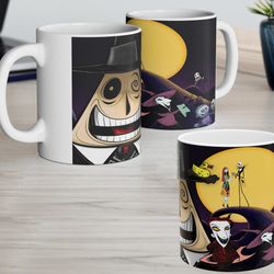 nightmare before christmas 11oz mug, jack mug, jack and sally gifts, jack and sally mug, nightmare before christmas gift