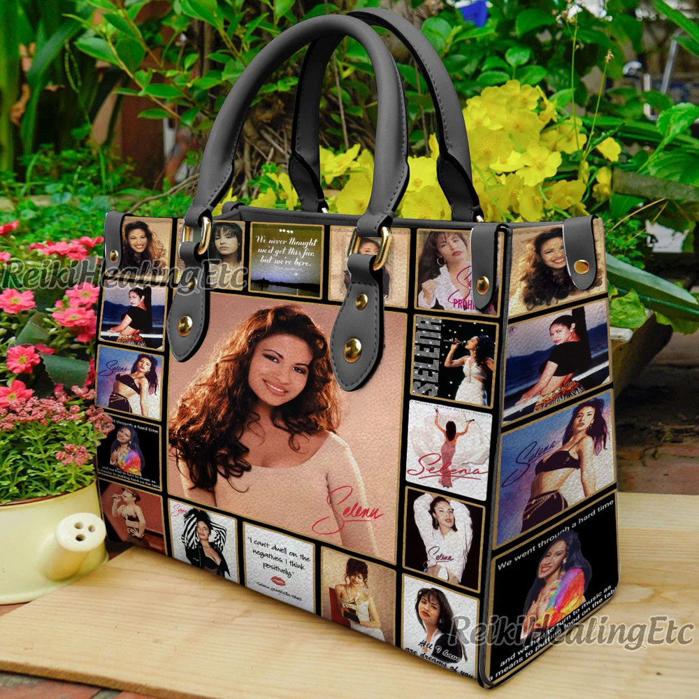 Selena Quintanilla Vintage Leather Handbag, Selena Quintanilla Leather Top Handle Bag, Shoulder Bag, Crossbody Bag, Vintage HandBag.jpg