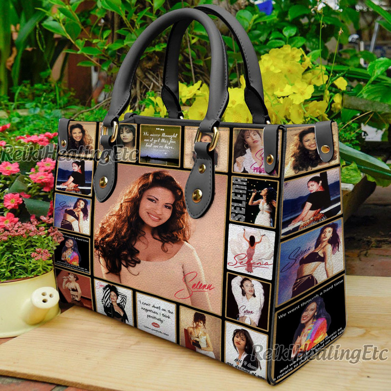 Selena Quintanilla Vintage Leather Handbag, Selena Quintanilla Leather Top Handle Bag, Shoulder Bag, Crossbody Bag, Vintage HandBag.jpg