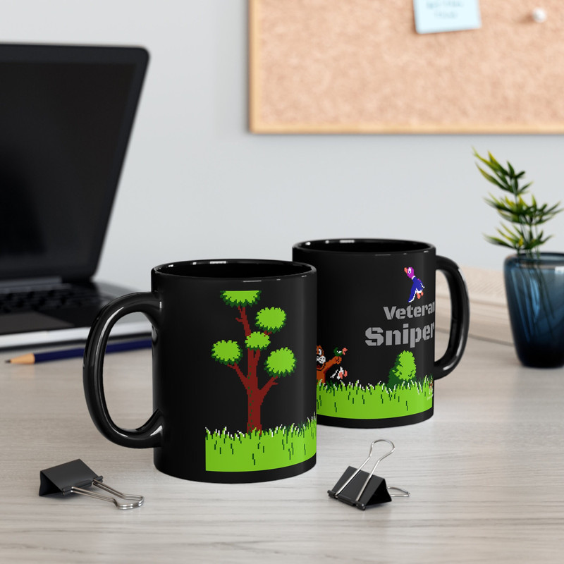 Classic Nes Retro Gaming Duck hunt Mug Retro Gamers Mug Gamer Gift.jpg