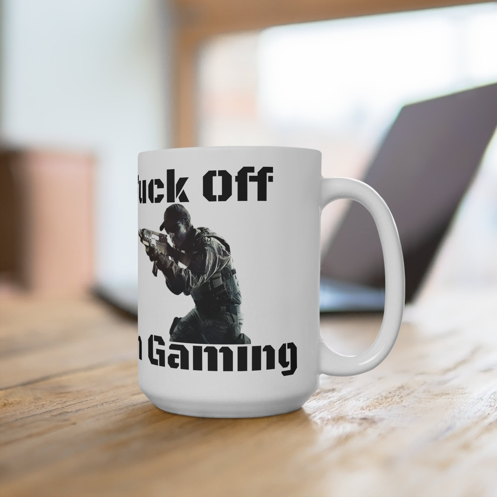 Rude Gaming Nespresso Sized Gamers Mug 15oz, Fuck Off I'm Gaming Perfect for Call of Duty Gamers.jpg