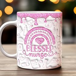 Blessed Nurse Mug, Ceramic Coffee Mug, Funny Coffee Mug