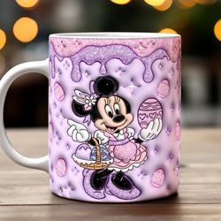 Minnie Happy Easter Mug, Ceramic Coffee Mug, Funny Coffee Mug