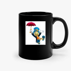 Pepe Grillo Cartoon Animation Ceramic Mug, Funny Coffee Mug, Gift Mug