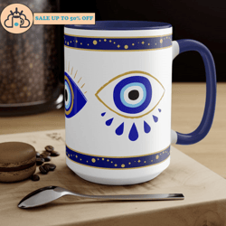 evil eye coffee mug nazar decor drinkware