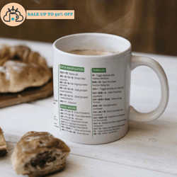 excel shortcuts funny office gift coffee ceramic mug