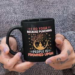 funny yoga mug, yoga mug, yoga gift for her, yoga instructor gift