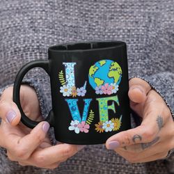 love the earth mug, save the planet mugs, earth day gift, save the earth gifts