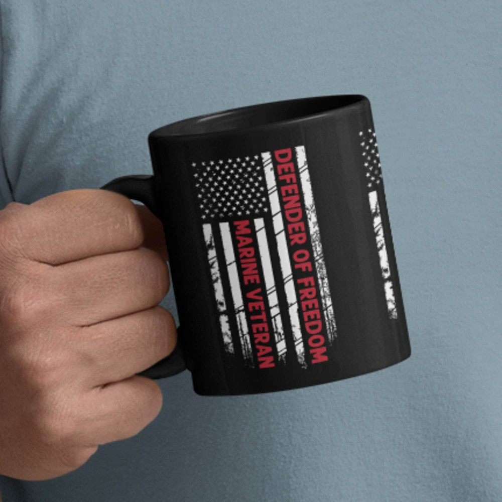 Marine Veteran Mug - Military Mugs, Military Gift, Military Gift for Grandpa, Husband, Dad, Gifts for Her, Veterans Day, Gift for Veteran.jpg