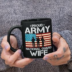 military wife mug, national guard wife, army national guard, proud wife