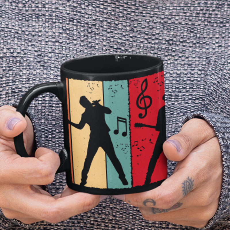Rock and Roll Mug, Music Mug, Music Gift, Music Lover Gift, Music Lover Gift for Her, Music Lover Gift for Him, Music Gift Idea, 80s, 90s.jpg