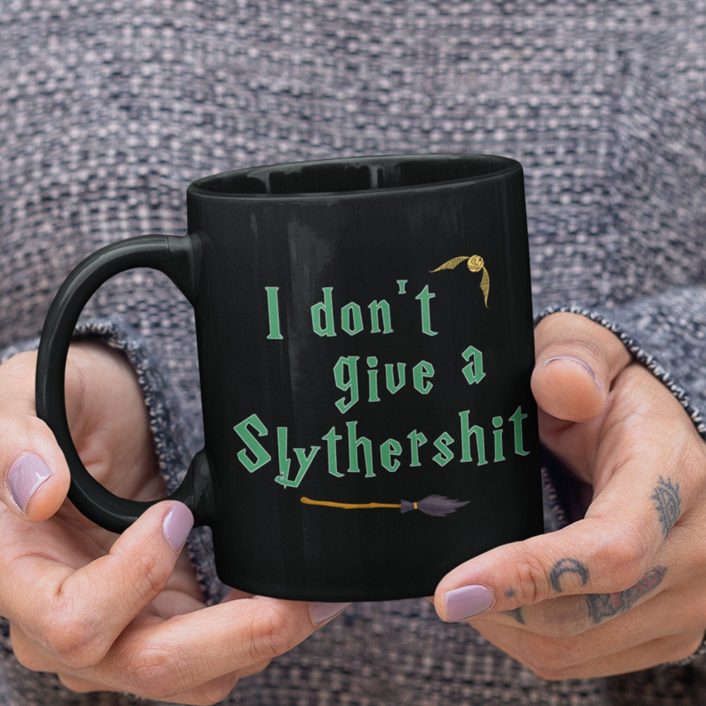 Slythershit Mug - Harry Mug, Harry Cup, Potterhead Coffee Mug, Coffee Lovers Mugs, House Cups, Slytherin Gift.jpg