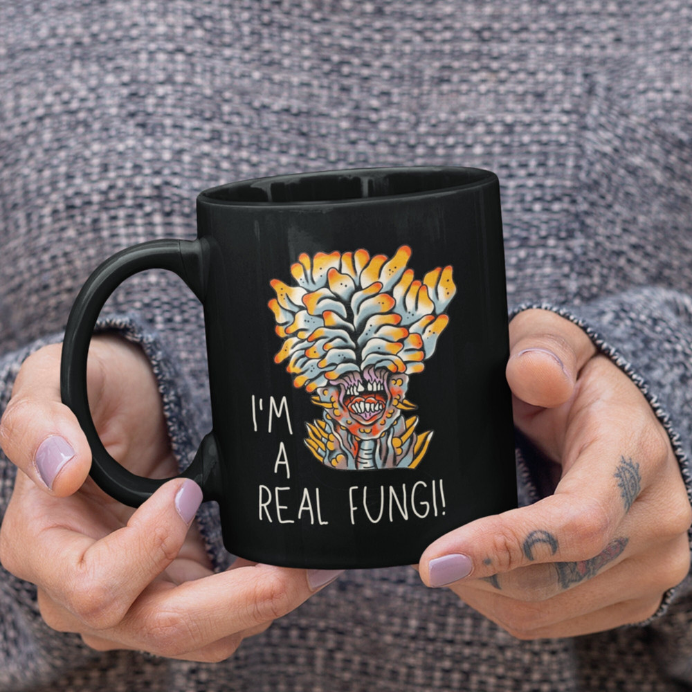 The Last of Us Mug - I'm a Real Fungi Coffee Mugs, Clickers Gamer Gift, TLOU TV Show Merch, TLOU2 Computer Gaming Gifts, Cordyceps Infected.jpg