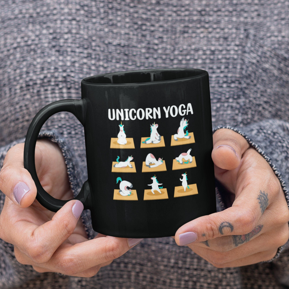 Unicorn Yoga Mug - Yoga Mug, Yoga Unicorn Gift, Gift for Yoga Instructor, Funny Yoga Teacher Gift, Unicorn Coffee Mug.jpg
