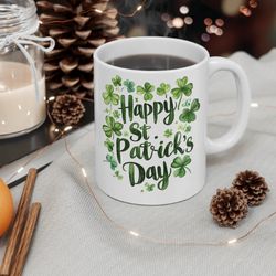 st. patty's mug, st. patrick's day cup, saint patricks day coffee mug, shamrock mug, irish cup, green clover mug