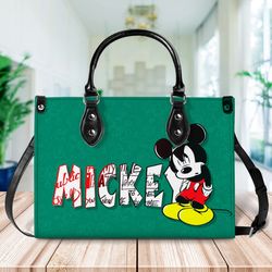 donald duck handbag, donald duck leather bag, donald duck shoulder bag, crossbody bag, top handle bag, vintage handbag