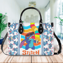Stitch Disney Bag, Lilo And Stitch Leather Handbag, Disney Shoulder Bag, Shopping Bag, Stitch Lover