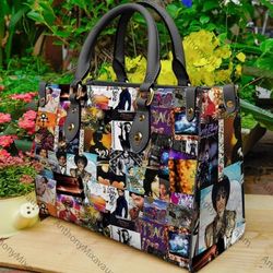 Prince Leather HandBag ,Prince Handbag Love Singer, Music Leather Bag, Travel handbag, Teacher Handbag, Custom Bag