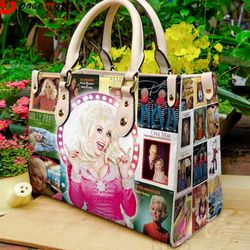 Dolly Parton Leather Handbag, Dolly Parton Bag, Dolly Parton Purses,Dolly Parton Lover's Handbag,Women Handbag