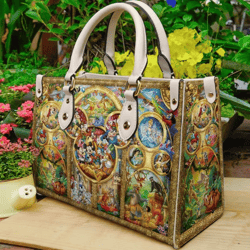 Vintage Mickey Leather HandBag, Mickey Handbag, Love Disney,Disney Handbag, Travel handbag