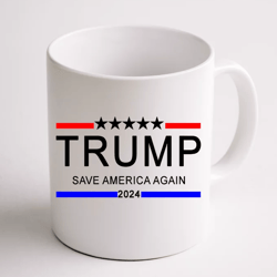 Trump 2024 Save America Coffee Mug, Donal Trump Mug, Ceramic Mug, Gift For Her, Gift for Him