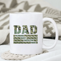 Dad Daddy Protector Hero Mug, Father Day Mug, Military Dad, Father Day Gift, Gift for Him