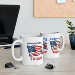Generation X for Trump Coffee Mug, Ceramic Mug, 11oz, Trump Election 2024 Coffee Mug
