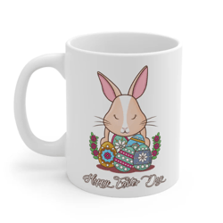 Happy Easter Bunny Day Mug Mug Easter Donut Mug Easter Bunny Gift Idea for Easter Bunny Mug for Her Bunny for Him