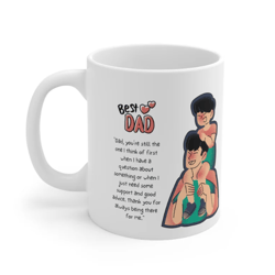 happy father's day, best dad message mug, ceramic mug, father day mug, gift for dad, gift for him