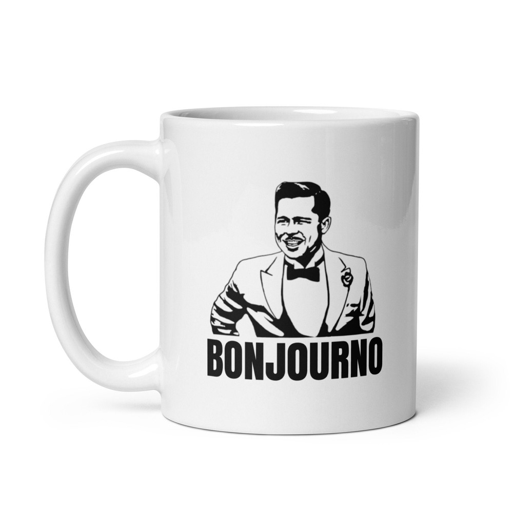 Bonjourno Quentin Tarantino Collectible Mug, Film Buff Gift Idea Gorlami Quentin Tarantino Mug.jpg