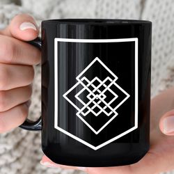 invictus training methods celtic crest mug, invictus mug, celtic crest mug