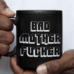 pulp fiction bad mother fucker mug - pulp fiction, pulp fiction mug, funny work mug