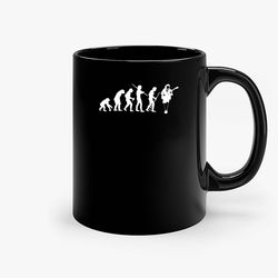 Evolution Of Angus Young 2 Ceramic Mug, Funny Coffee Mug, Custom Coffee Mug