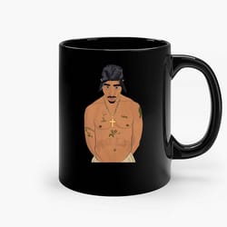 tupac shakur 1 ceramic mug, funny coffee mug, custom coffee mug