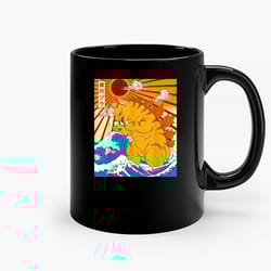 vintage funny cute cat ceramic mug, funny coffee mug, custom coffee mug