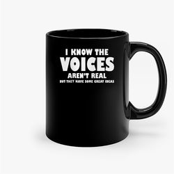Voice Real Graphic Cool Funny Humor Ceramic Mug, Funny Coffee Mug, Custom Coffee Mug