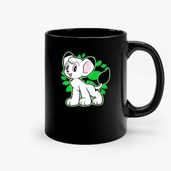 white lion anime manga ceramic mug, funny coffee mug, custom coffee mug