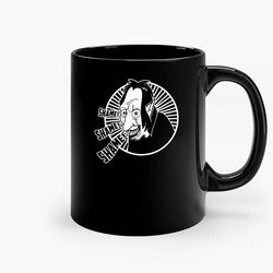 shame wizard big mouth black ceramic mug, funny gift mug, gift for her, gift for him