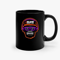 suns in 4 phoenix basketball playoffs black ceramic mug, funny gift mug, gift for her, gift for him