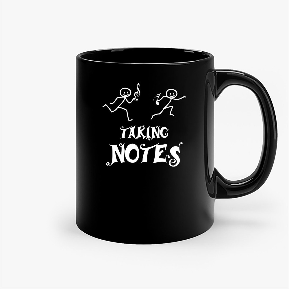 Taking Notes Joke Funny Humor Musical Music Ceramic Mugs.jpg