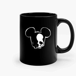 teh dead mouse ceramic black mug, funny gift mug, gift for her, gift for him
