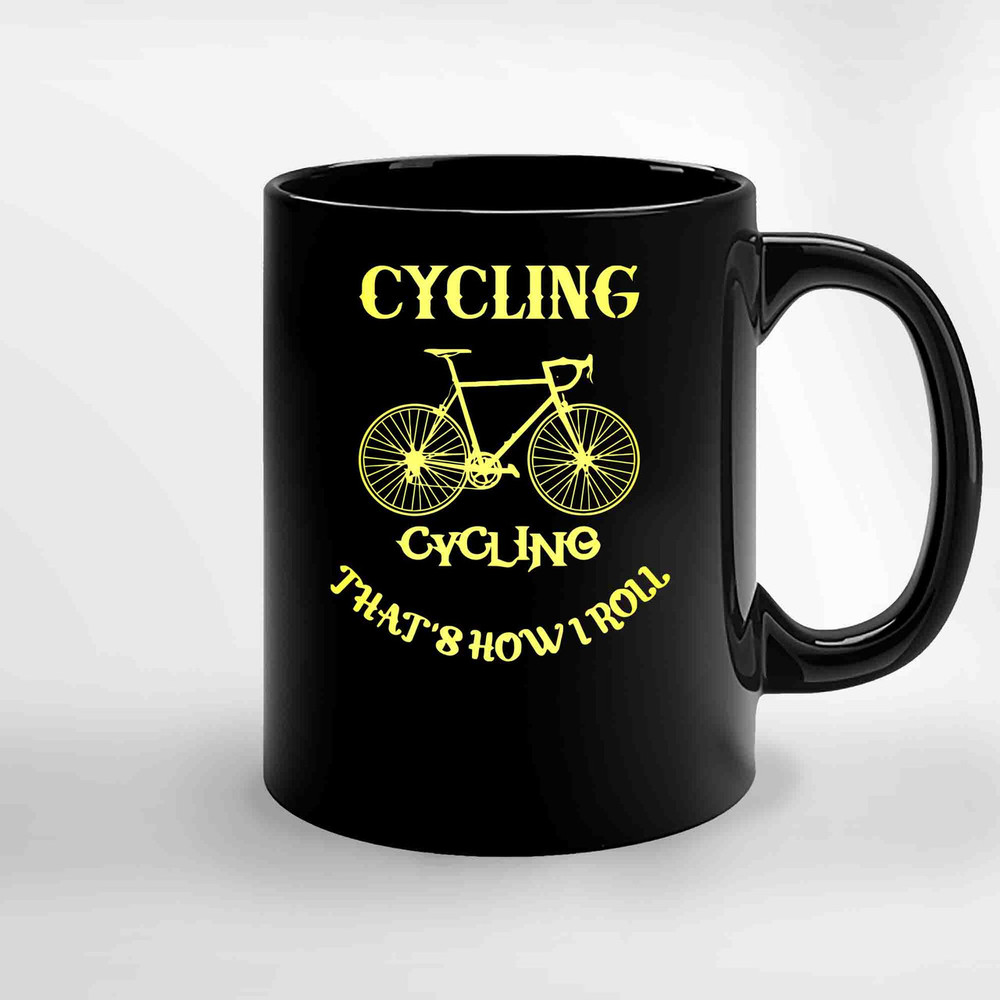 That S How I Roll Cycling Race Bike New York Cycle 14 Graphic Ceramic Mugs.jpg